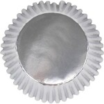 Strieborné metalické košíčky na cupcakes, 30 ks - PME - PME