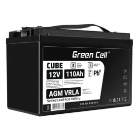 Green Cell bezúdržbová batéria AGM VRLA 12V 110Ah / pre kosačky | lode | invalidné vozíky | obytné vozidlá a kolobežky (AGM58)