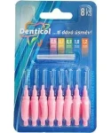 Denticol P01 0,6 mm / Medzizubná kefka s plochou rukoväťou / 8+8 ks (8595689805869)