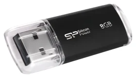 Silicon Power Ultima-II 8 GB čierna / Flash disk / USB 2.0 (SP008GBUF2M01V1K)