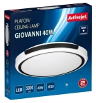 Activejet AJE-GIOVANNI čierna/biela / Stropné LED svietidlo / 40W / 60x LED / 5000 lm / 4000K / IP20 (AJE-GIOVANNI 40W)