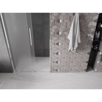 MEXEN/S - Velar L posuvné sprchové dvere 90, dekor, chróm 871-090-003-31-01