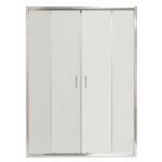 OLSEN SPA - Sprchové dvere VILAR - FARBA rámu - Hliník leštený, Rozmer A - 130, Rozmer C - 190, Smer zatvárania - Univerzálne Ľavé / Pravé, Výplň - Číre bezpečnostné sklo - 6 mm OLBENW102913CC