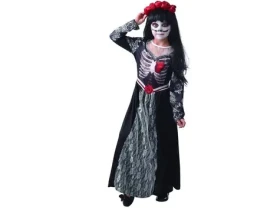 MaDe 09337 - Šaty na karneval - smrť, 120 - 130 cm