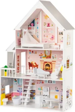 ECOTOYS Domček pre bábiky XXL Dolls Residence s vybavením