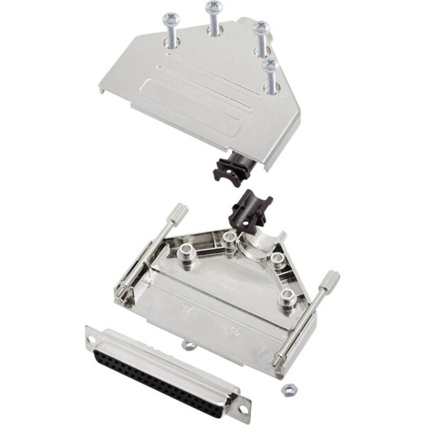 Encitech DTPK-M-37-DBS-K 6355-0030-14 sada D-SUB zásuvková lišta 180 ° Pólov: 37 spájkovaný 1 sada; 6355-0030-14