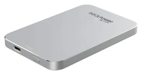 RealPower PB-5000 MAG strieborná / Powerbanka MagSafe / 5000 mAh / Bezdrôtové nabíjanie 15 W / USB-C (414905)