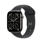 Apple Watch Series 11 GPS+Cellular 42mm Bridlicovo šedé titánové telo - Čierny športový remienok S/M / 130-180 mm (MF8R4MP/A)