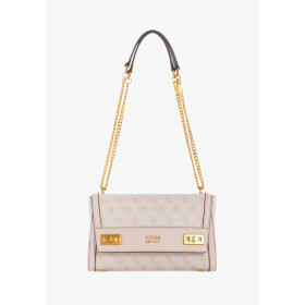 GUESS kabelka Katey Flap Logo ružová Ružová