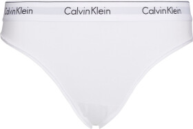 Dámske tangá Plus Size Thong Modern Cotton 000QF5117E100 biela Calvin Klein