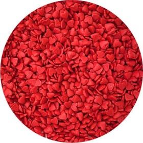 Cukrové zdobenie červené srdiečka, 80 g - I LOVE CAKES - I LOVE CAKES