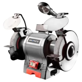 Graphite 59G383 / Stolová brúska s osvetlením / 370 W / 230V / 2950 ot.-min (59G383)