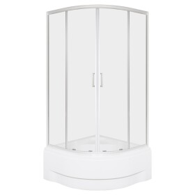 KERRA - Sprchovací kút s vaničkou Aruba GL 90, chróm 5907548125828