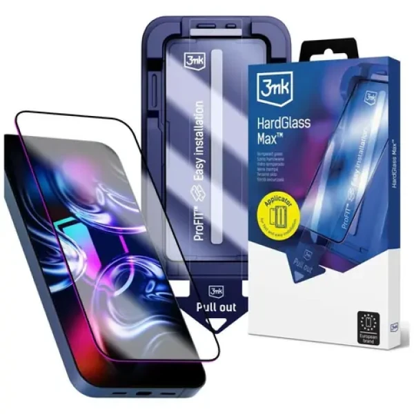 3mk HardGlass Max / Tvrdené sklo / Apple iPhone 16 Pro a 17 / 9H / 0,33 mm (5903108754842)