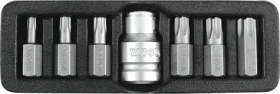 YATO YT-0416 / Sada bitov 7 ks TORX s otvorom (YT-0416)