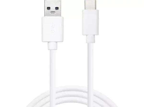 Sandberg USB-C USB-A 2.0 1M SAVER biela / kábel USB-A na USB-C