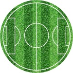 Fondánový jedlý papír na tortu futbalové ihrisko 20 cm - Dekora - Dekora