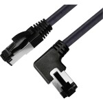 BKL Electronic 144035 RJ45 sieťové káble, prepojovacie káble CAT 8.1 S/FTP 1 m čierna bez halogénov 1 ks; 144035