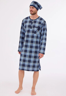 Pánske tričko Cornette 110 long/r 3XL-5XL tmavě modrá 3xl