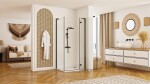 REA/S - Sprchová kabína Hugo Black 100x90 KPL-45225
