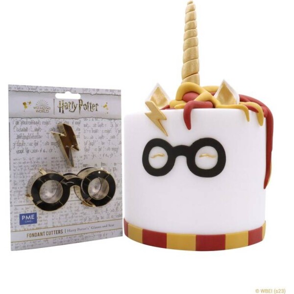 Vykrajovač Harry Potter okuliare a jazva, 2,6 x 6 cm - PME - PME