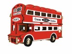 Woodcraft Drevené 3D puzzle Doubledecker