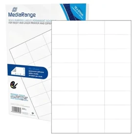 MediaRange Etikety 70x37mm biele / Etikety / A4 / permanentné lepenie / matný povrch / Laser/Inkjet / 1200 ks (MRINK149)