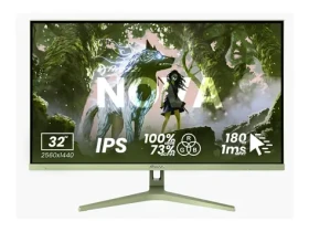 23,8" Arozzi Nova 24T1K200 zelená / Monitor / IPS / 1920x1080 / 200Hz / 1ms / HDMI / DP (AZ-NO-24T1K200-FST)