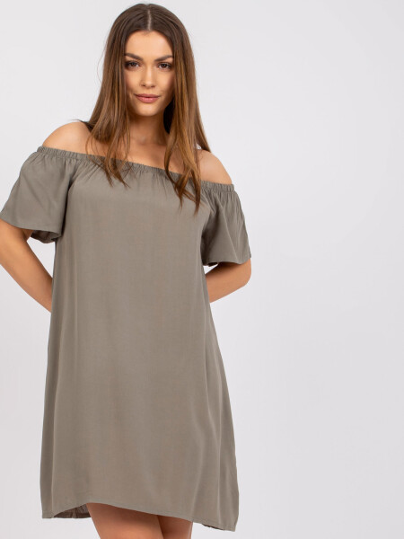 Dámske šaty-D73761M30145G-khaki XS