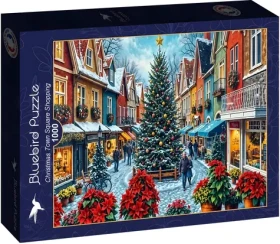 BlueBird Puzzle Vianočné nákupy na námestí