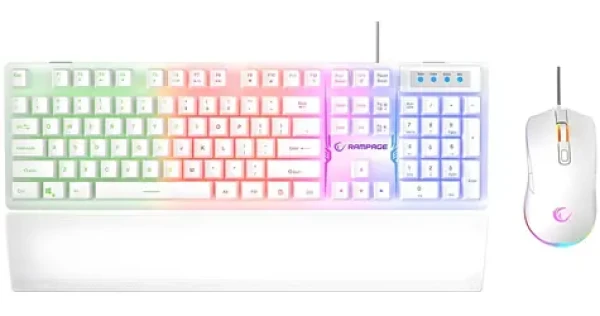 Rampage KM-RX7 Fortuna V2 biela / Set klávesnice a myši (KM-RX7WHITE)