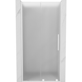 MEXEN/S - Velar L posuvné sprchové dvere 110, dekor, biela 871-110-003-31-20