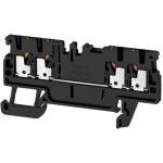 Weidmüller 2534260000 priechodná svorka 3.5 mm pružinová svorka čierna 100 ks; 2534260000