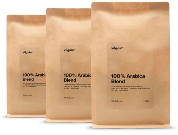 Vilgain 100% Arabica Blend – 3× 1 000 g