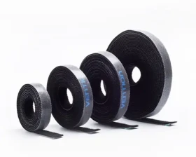 Vention sťahovacia páska na suchý zips 5 m čierna / Sťahovacia páska / Nylon / Šírka 11 mm (KAABJ)