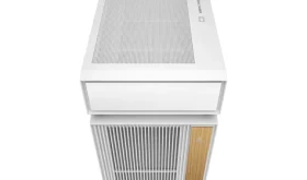 DEEPCOOL CL660 WH biela/drevo / Počítačová skriňa / Midi Tower / ATX / Tvrdené sklo / RGB (R-CL660-WHNNA0-G-1)