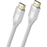 Oehlbach HDMI prepojovací kábel Zástrčka HDMI-A, Zástrčka HDMI-A 0.75 m biela D1C92488 8K UHD, pozlátené kontakty HDMI kábel; D1C92488