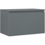 MEXEN/S - Orio kúpeľňová skrinka pod umývadlo 80 cm s doskou, 1 šuplík, grafit mat 91A10-08047-1-BFC66