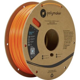 Polymaker PB01009 PolyLite vlákno pre 3D tlačiarne PETG plast Žiaruvzdorné, Vysoká pevnosť v ťahu 1.75 mm 1000 g oranžová 1 ks; PB01009