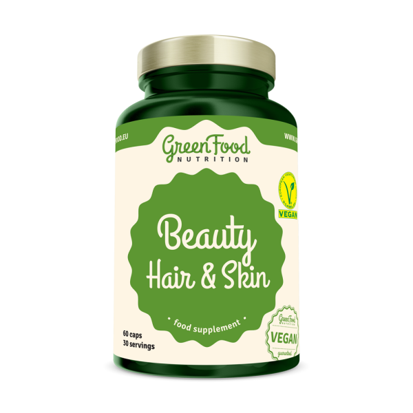 GreenFood Nutrition Beauty Hair & Skin 60cps