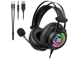 ONIKUMA X80 čierna / Herné slúchadlá / USB / jack 3.5 mm / RGB / mikrofón (X80)