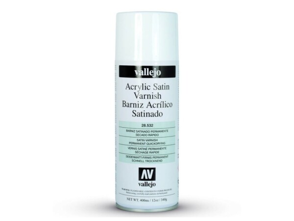 Lak v spreji Vallejo 28532 Satin Spray Varnish (400ml)
