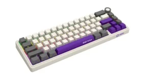 LORGAR KBP70MW (CZSK) béžová / bezdrôtová herná klávesnica 65% / CZSK / 2.4GHz / BT 5.0 / RGB (LRG-KBP70MW-RT-CS)