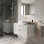 REA - Kúpeľňová skrinka pod umývadlo Mono 80cm White REA-M0403
