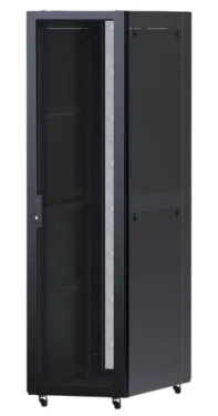 Xtendlan Rozvádzač 47U čierna / Stojanový rozvádzač / 19" / 800x1000 mm / perforované dvere a chrbát / nosnosť 2400 kg (COLD-47U-80-BLACK-S)