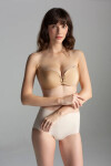 Samodržiaca dámska podprsenka INVISIBLE BEAUTY BRA 01 béžová D