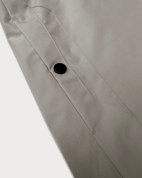 Svetlo béžová nezateplená dámska bunda jednoduchého strihu J Style (16M9235-280) odstíny béžové L (40)