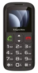 KrugerMatz Simple 923 čierna / Telefón pre seniorov / 4G / 1.77" / Dual SIM / 1000 mAh (KM0923-4G)