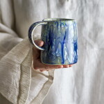 Bloomingville Hrnček Yori Blue 450 ml