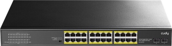 Cudy GS1028PS2 PoE switch / 24x PoE RJ45 / 2x SFP / 1000Mbps / 300W (GS1028PS2)